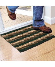 Home Beautiful                         Green Polyester Cotton Door Mat