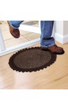 Home Beautiful Brown Polyester Door Mat Home Beautiful Brown Polyester Door Mat