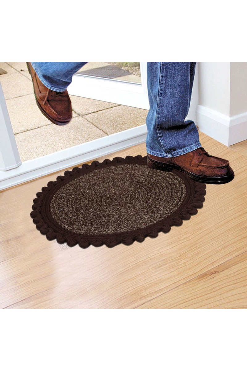 Home Beautiful                         Brown Polyester Door Mat