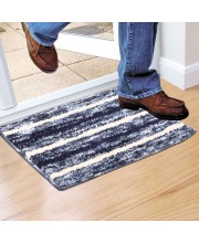 Home Beautiful                         Anti-Skid Blue Polyester Door Mat