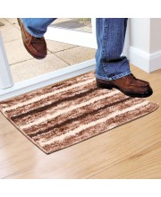 Home Beautiful                         Anti-Skid Brown Polyester Door Mat