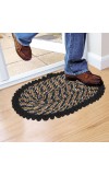 Home Beautiful                         Black Polyester Cotton Door Mat