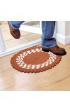 Home Beautiful Rust Polyester Cotton Door Mat Home Beautiful Rust Polyester Cotton Door Mat