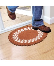 Home Beautiful                         Rust Polyester Cotton Door Mat