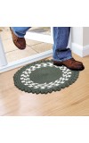Home Beautiful                         Green Polyester Cotton Door Mat