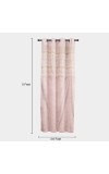 Home Beautiful 5ft. Soft Dusty Pink Jacquard Eyelet Window Curtains Home Beautiful 5ft. Soft Dusty Pink Jacquard Eyelet Window Curtains