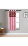 Home Beautiful                         5 ft. Pink Polyester Curtain