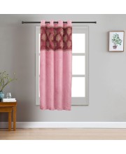 Home Beautiful                         5 ft. Pink Polyester Curtain