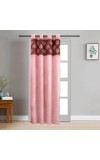 Home Beautiful                         7 ft. Pink Polyester Curtain