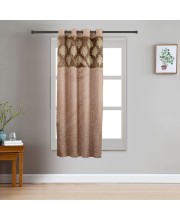 Home Beautiful                         5 ft. Brown Polyester Curtain