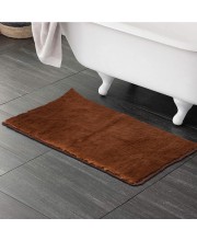 Home Beautiful                         Anti-Skid Brown Polyester Bath Mat