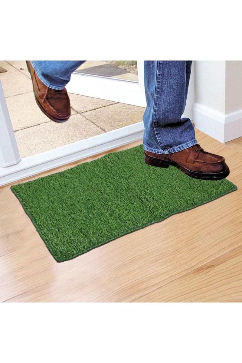 Home Beautiful                         Anti-Skid Green Polypropylene Door Mat