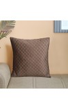 Home Beautiful                         Brown Microfiber Cushion Cover