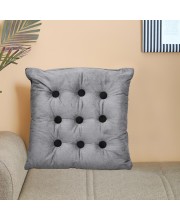 Home Beautiful Dark Grey Polyester Cushion Home Beautiful Dark Grey Polyester Cushion