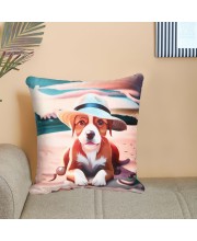 Home Beautiful                         Peach Microfiber Cushion