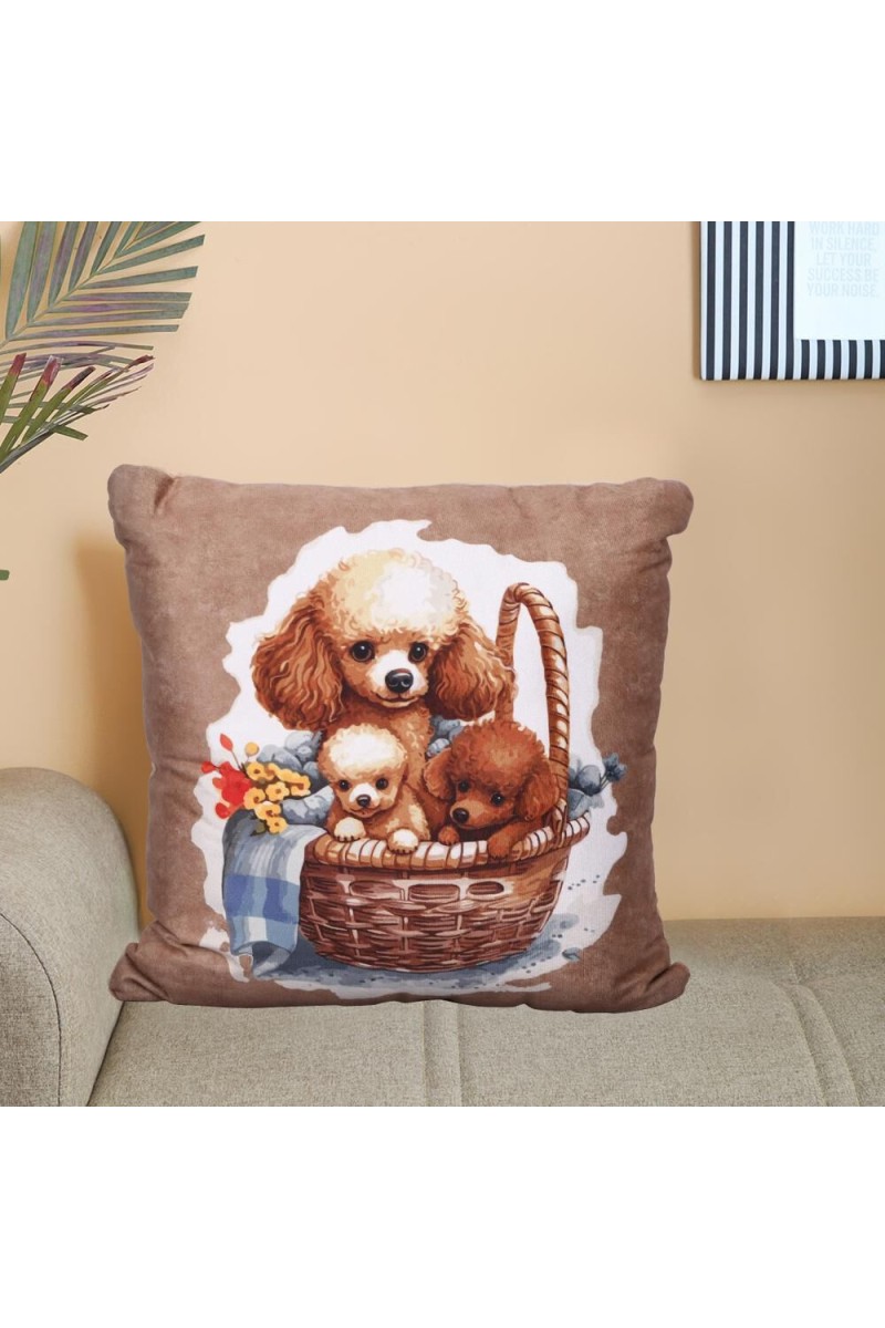 Home Beautiful                         Beige Polyester Cushion