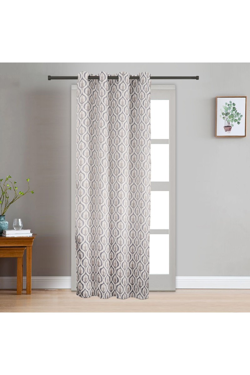 Home Beautiful                         7ft. Grey Polyester Door Curtain