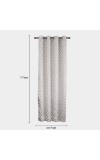 Home Beautiful                         7ft. Grey Polyester Door Curtain