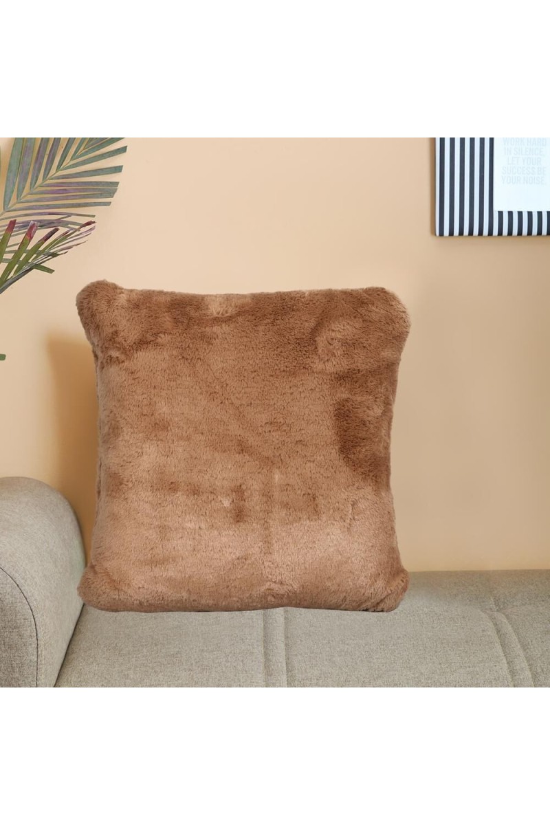 Home Beautiful                         Brown Velvet Cushion