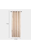 Home Beautiful 7ft. Brown Polyester Door Curtain Home Beautiful 7ft. Brown Polyester Door Curtain