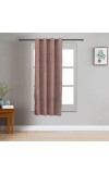 Home Beautiful                         5 ft. Brown Polyester Curtain