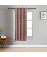 Home Beautiful                         5 ft. Brown Polyester Curtain