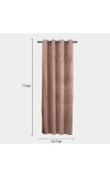 Home Beautiful 7 ft. Brown Polyester Curtain Home Beautiful 7 ft. Brown Polyester Curtain