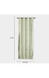 Home Beautiful                         5ft. Green Window Curtain