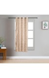 Home Beautiful                         5ft. Soft Beige Printed Eyelet Curtains