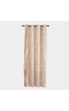 Home Beautiful                         5ft. Soft Beige Printed Eyelet Curtains