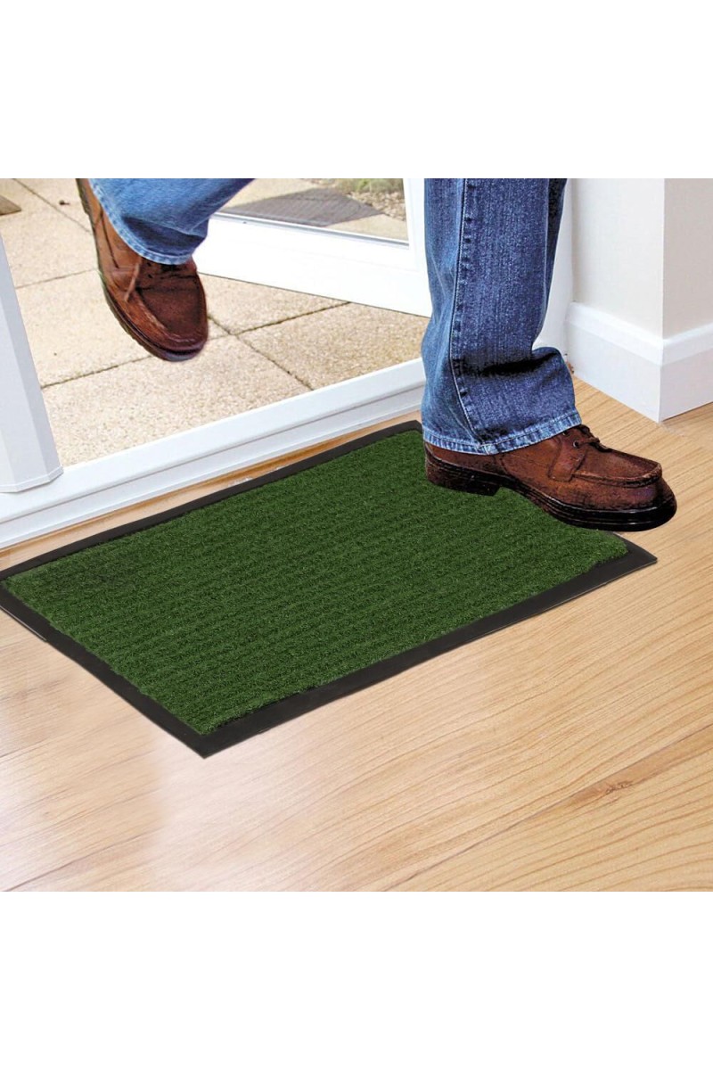 Home Beautiful                         Anti-Skid Green Polyester Door Mat