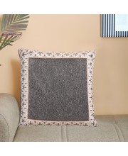Home Beautiful                         Grey Polyester Cushion Cover