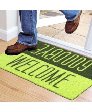Home Beautiful                         Dark Green Polyester Door Mat