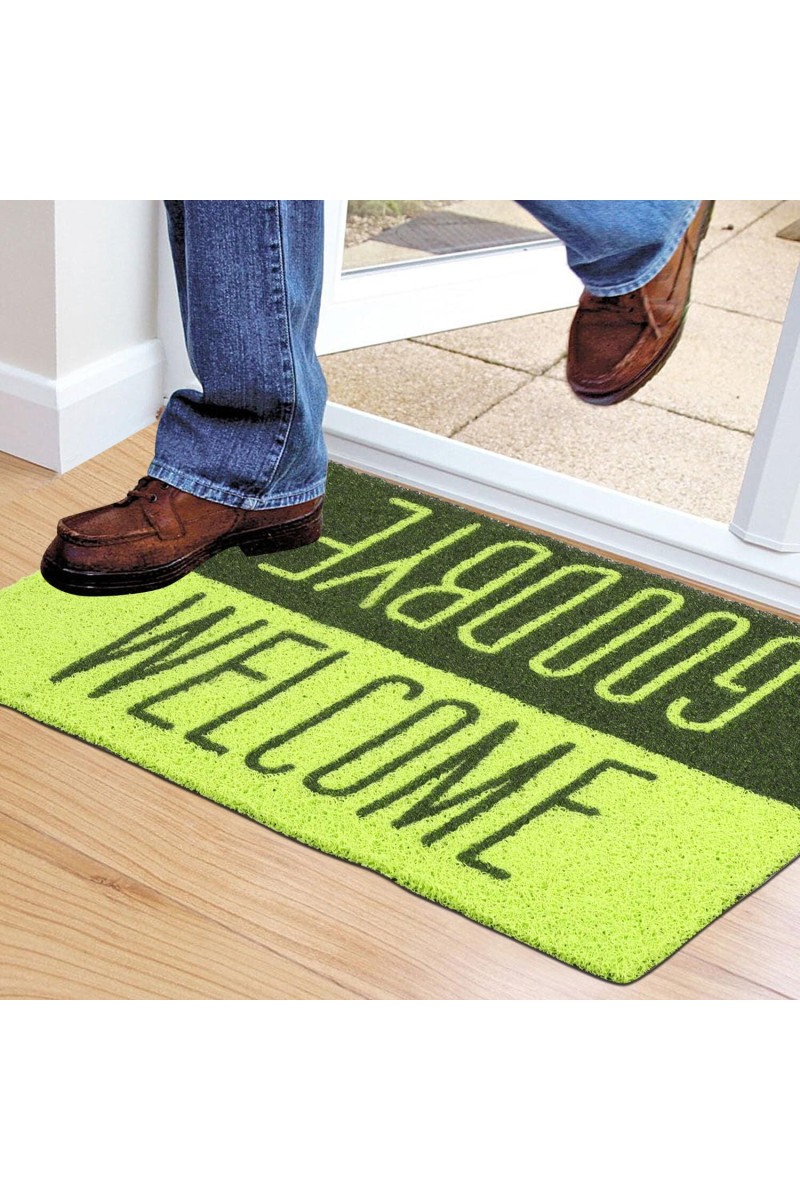 Home Beautiful                         Dark Green Polyester Door Mat