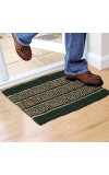 Home Beautiful                         Green Polyester Cotton Door Mat