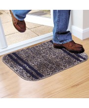 Home Beautiful                         Anti-Skid Blue Polyester Door Mat