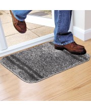 Home Beautiful                         Anti-Skid Dark Grey Polyester Door Mat