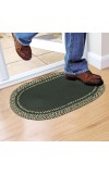Home Beautiful                         Green Polyester Cotton Door Mat
