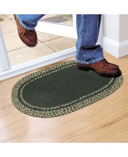 Home Beautiful                         Green Polyester Cotton Door Mat
