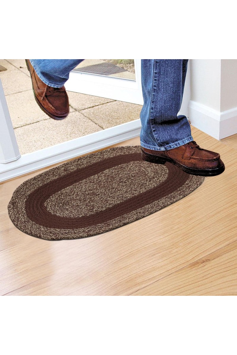 Home Beautiful                         Brown Cotton Door Mat