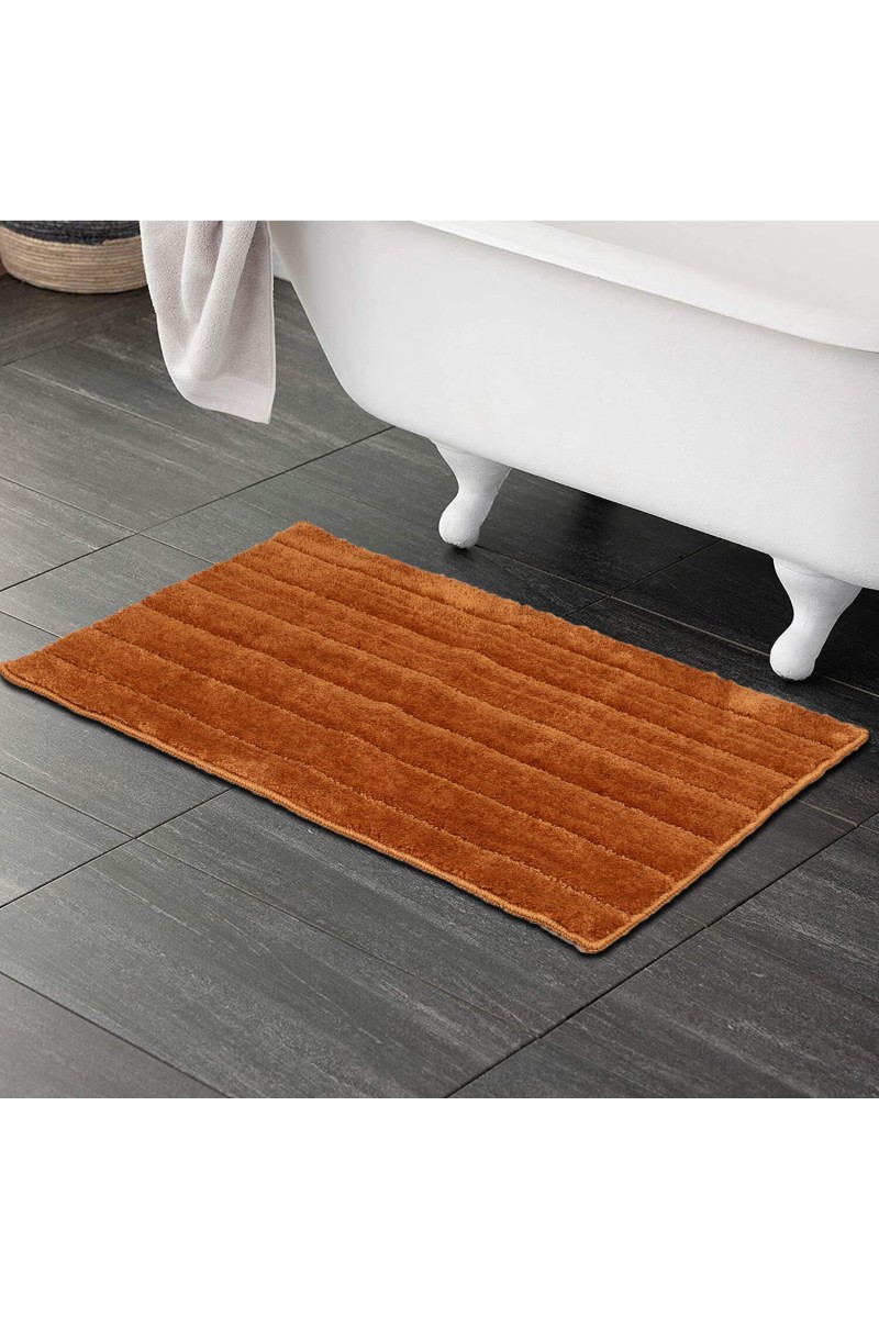 Home Beautiful                         Anti-Skid Golden Polyester Bath Mat