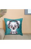 Home Beautiful                         Blue Polyester Cushion