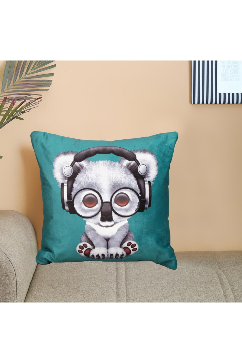 Home Beautiful                         Blue Polyester Cushion