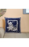 Home Beautiful                         Blue Microfiber Cushion Cover