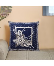 Home Beautiful                         Blue Microfiber Cushion Cover