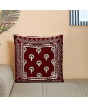 Home Beautiful Maroon Microfiber Cushion Cover Home Beautiful Maroon Microfiber Cushion Cover