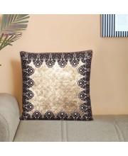 Home Beautiful                         Brown Microfiber Cushion Cover