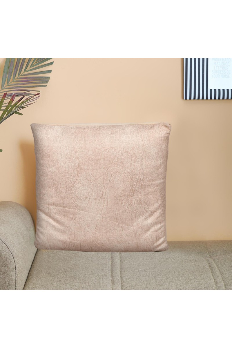 Home Beautiful                         Beige Polyester Cushion Cover