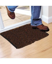 Home Beautiful                         Brown Cotton Blend Door Mat