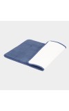 Home Beautiful Anti-Skid Blue Polyester Bath Mat Home Beautiful Anti-Skid Blue Polyester Bath Mat